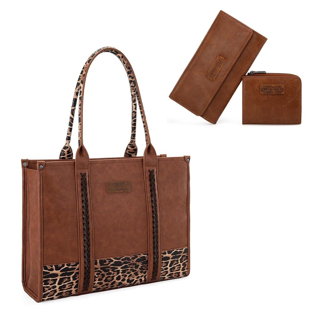 4811 X Wrangler Tote Handbag and RFID Blocking Wallets Set
